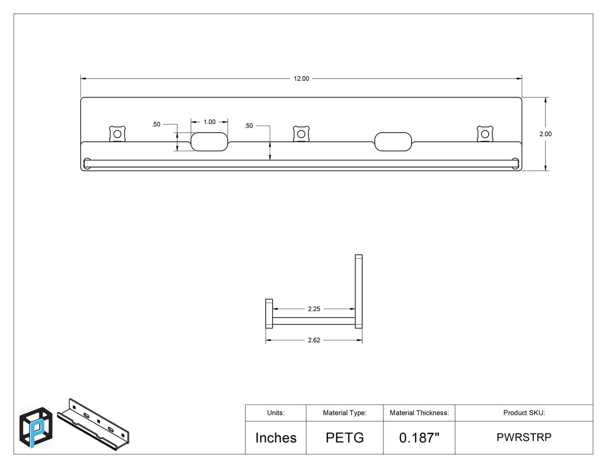 Power Strip Holder (Magnets 3)