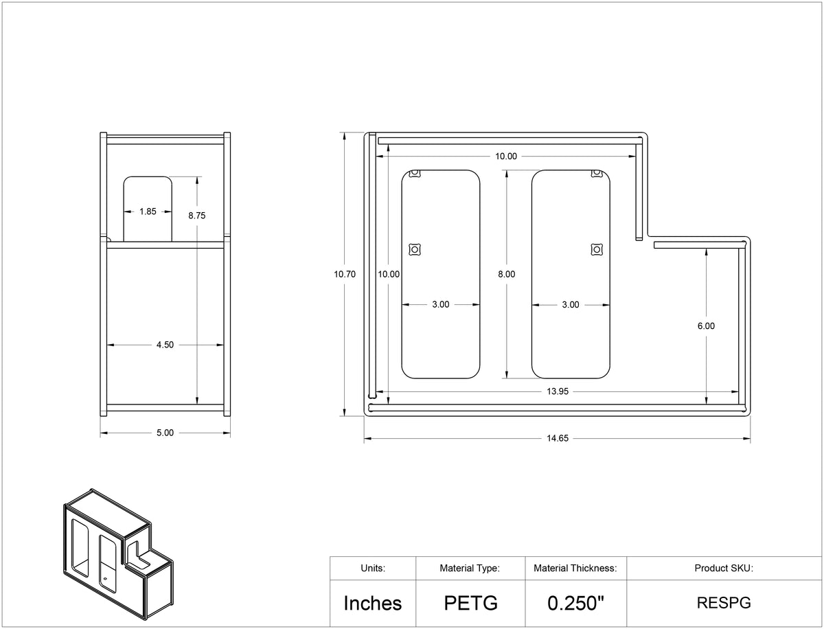 RESPG-3STL-DCL, RESPG-3STL-SLV, RESPG-CT-DCL, RESPG-CT-SLV, RESPG-W-DCL, RESPG-W-SLV
