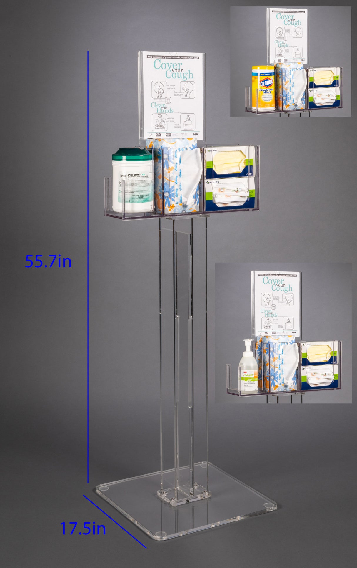 Respiratory Hygiene Station U-Tub Wipe, Mask, Tissue