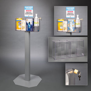 Sanitizing Station with Sign Sleeve