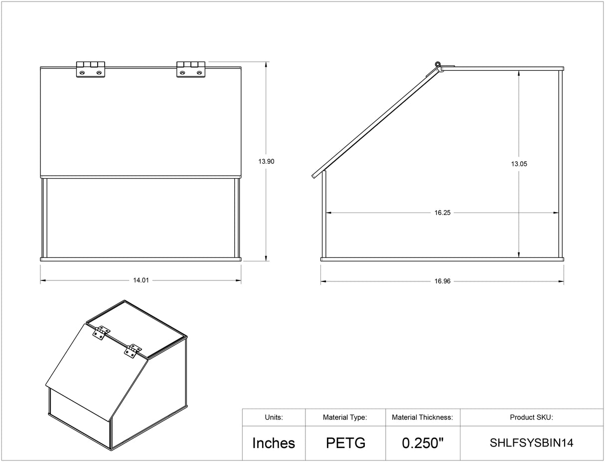 Shelf System - 14 in. x 17 in. x 14 in.