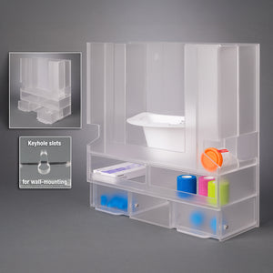 Frosted AC Multi-Specimen Collector Dispenser - Wall Mount