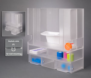 Frosted AC Multi-Specimen Collector Dispenser - Wall Mount