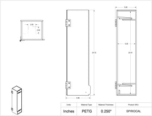 Spirometry Calibration Syringe Holder - Wall Mount
