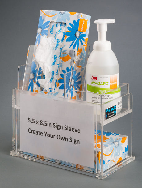 Tissue & Hand Sanitizer Station