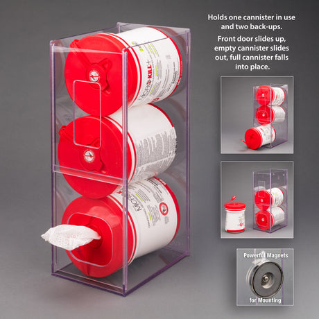 Visual Management Wipe Tub Dispenser (WIPES NOT INCLUDED)