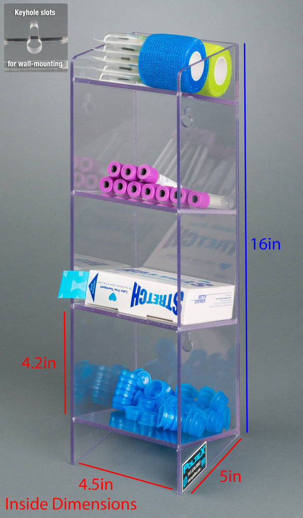 Poltex Phlebotomy Supply Organizer Station Includes: Wall Mount